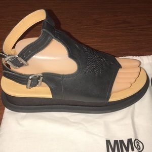 MM6 Maison Margiela Sandals Black New EU39